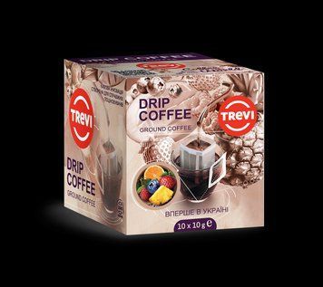Бокс дріп-кави Арабіка Trevi MIX Фрукти + Ягоди 10 г x 10 шт 03-0154 фото