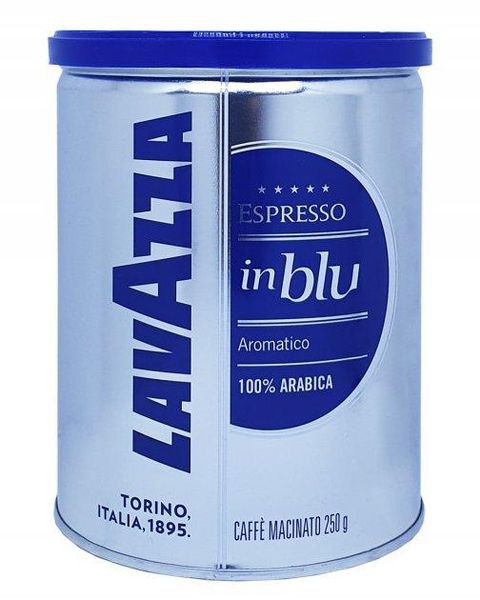 Ящик молотого кофе Lavazza In Blu Esspresso ж/б, 250г (в ящике 12 шт) 0200210 фото