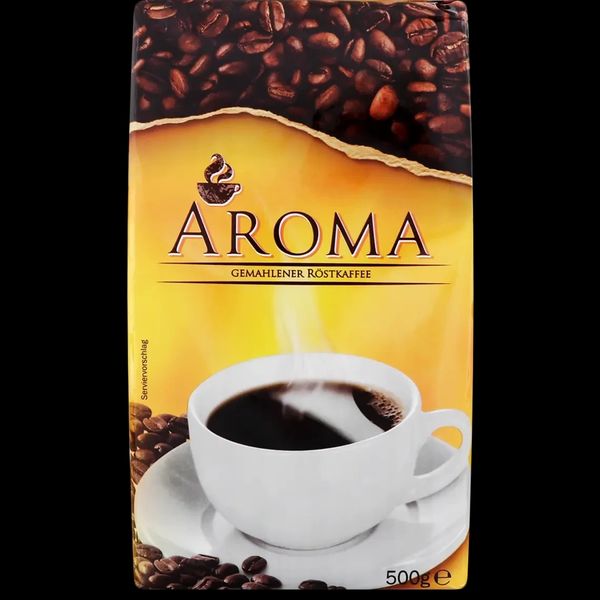 Ящик кофе молотый Aroma 500 гр. (в ящике 12 шт) 0200327 фото