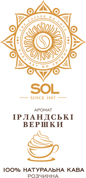 Кава розчинна ароматизована Ірландські вершки SOL 500 гр 4300026 фото