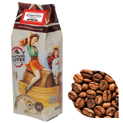 Кава в зернах Montana Coffee "Лісовий Горіх" 100% арабіка 0,5 кг 1900021 фото