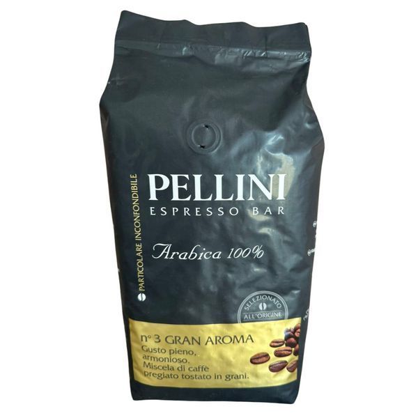 Ящик кави в зернах Pellini n&deg;3 Gran Aroma 100% Arabica 1 кг (у ящику 6 шт) 02-0493 фото