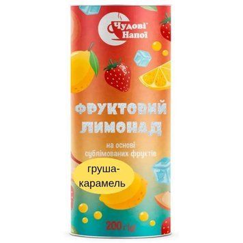 Фруктовий лимонад "Груша-карамель" (з блискітками) 200 г 17-0108 фото