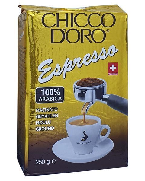 Ящик меленої кави CHICCO D'oro Espresso 250 г (в ящику 20 шт) 02-0380 фото