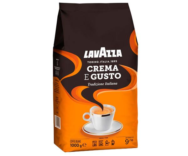 Ящик кави в зернах Lavazza Crema e Gusto Tradizione Italiana, 1 кг (у ящику 6 шт) 0200221 фото