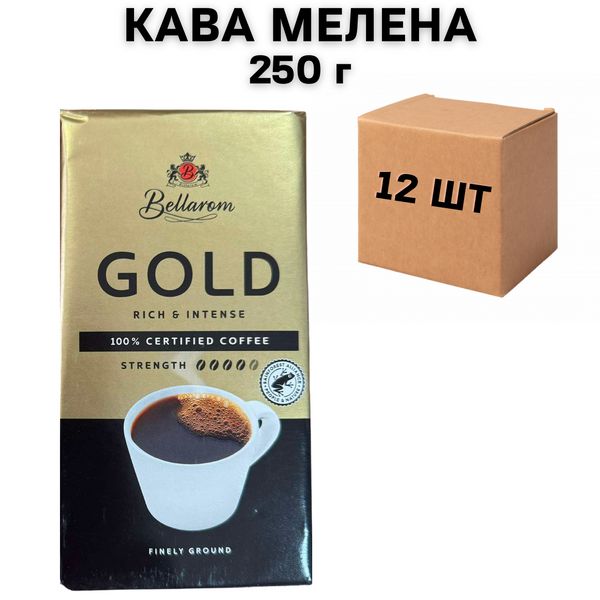 Ящик молотого кофе Bellarom Gold 250 г (в ящике 12 шт) 0200495 фото