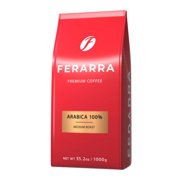 Ящик кави в зернах, Ferarra 100% Arabica, 1 кг (в ящику 6 шт) 0200338 фото