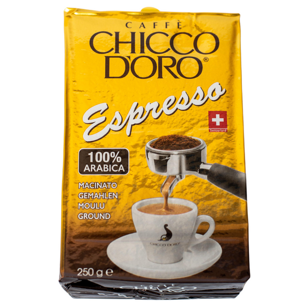 Ящик меленої кави CHICCO D'oro Espresso 250 г (в ящику 20 шт) 02-0380 фото