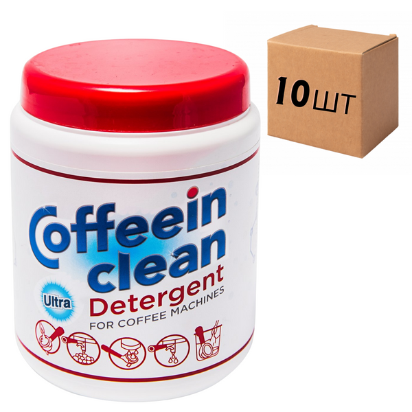 Ящик профессионального средства Coffeein clean DETERGENT ULTRA 900 гр. (в ящике 10шт) 10094 фото