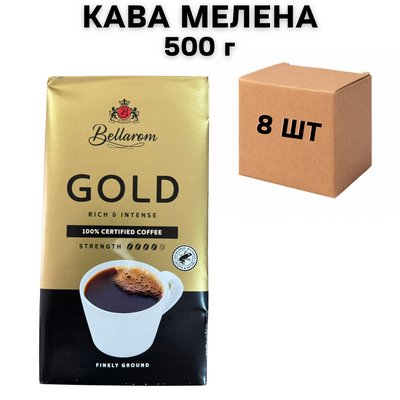 Ящик меленої кави Bellarom Gold 500 г (у ящику 8 шт) 0200496 фото