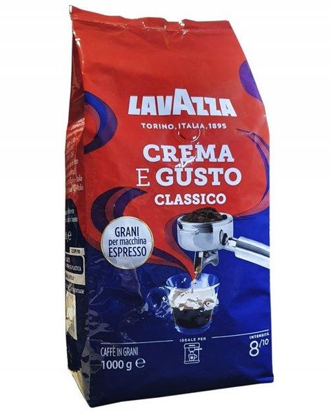 Ящик кави в зернах Lavazza Crema e Gusto Classico, 1 кг (у ящику 4 шт) 0200222 фото