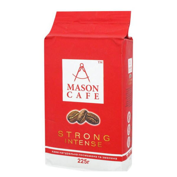 Ящик меленої кави Maison Cafe Strong Intense 225 г (в ящику 24 шт) 0200406 фото