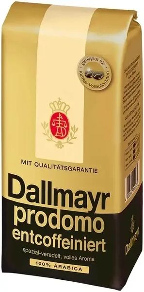 Ящик кави в зернах Dallmayr Entcoffeiniert 500 гр (в ящику 12 шт) 0200385 фото