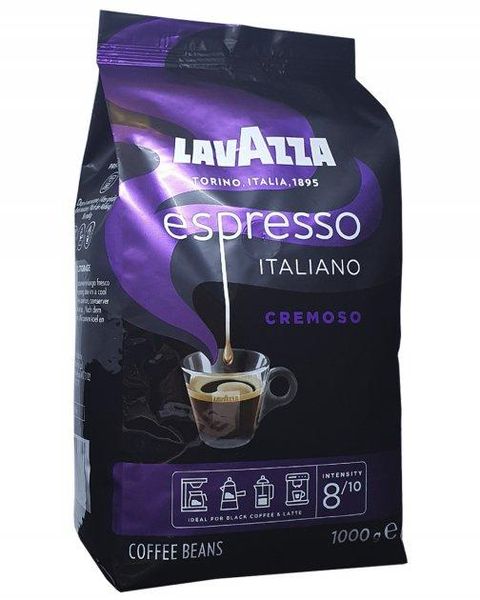 Ящик кофе в зернах Lavazza Espresso Italiano Cremoso, 1 кг (в ящике 6 шт) 0200226 фото