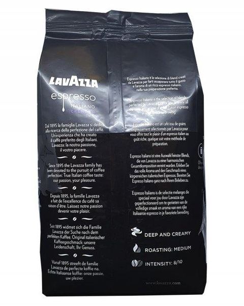 Ящик кофе в зернах Lavazza Espresso Italiano Cremoso, 1 кг (в ящике 6 шт) 0200226 фото