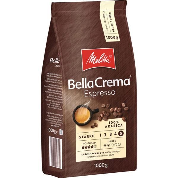 Ящик кофе в зернах MELITTA Bella Crema Espresso, 1 кг (в ящике 8 шт) 0200365 фото