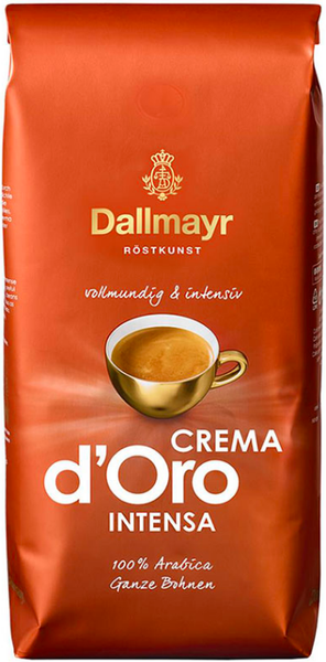 Ящик кави в зернах Dallmayr d'Oro Crema Intensa 1 кг (у ящику 8шт) 0200086 фото