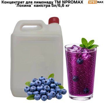 Концентрат для лимонада ТМ NPROMAX "Голубика" канистра 5л/6,6 кг 89-0172 фото