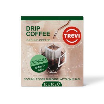 Бокс дріп-кави Trevi Premium 10 г x 10 шт 03-0155 фото