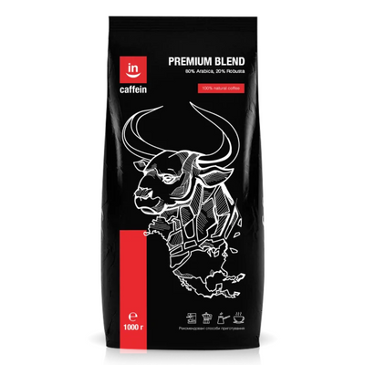 Кава в зернах Купаж Caffein Premium Blend 1кг 11299 фото