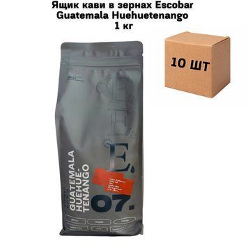 Ящик кави в зернах Escobar Guatemala Huehuetenango 1 кг (у ящику 10 шт) 02-0053 фото