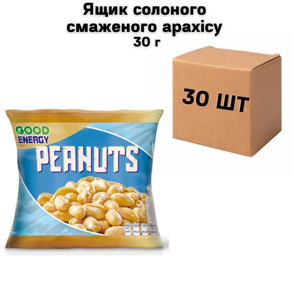 Ящик солоного смаженого арахісу 30 г (у ящику 30 шт) 7300054 фото