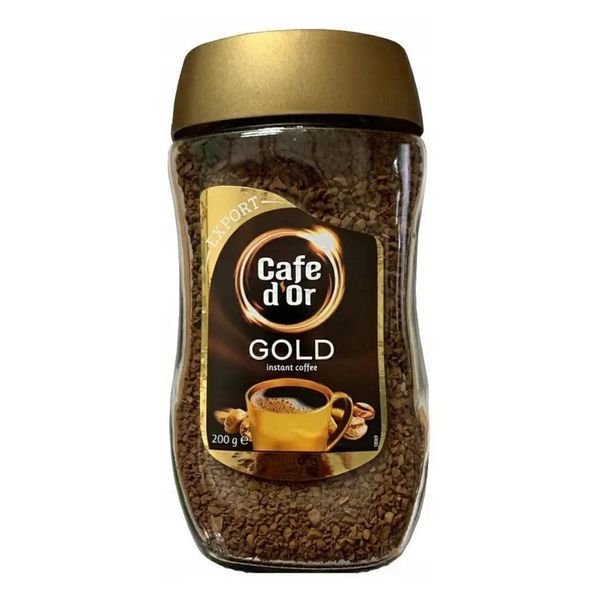 Ящик растворимого кофе Cafe d'Or Gold 200 г стекло (в ящике 6 шт) 0200450 фото