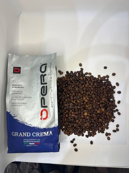 Ящик кофе в зернах Opera Grand Crema (Опера Гранд Крема) 1 кг ( в ящике 10 шт) 49-0017 фото