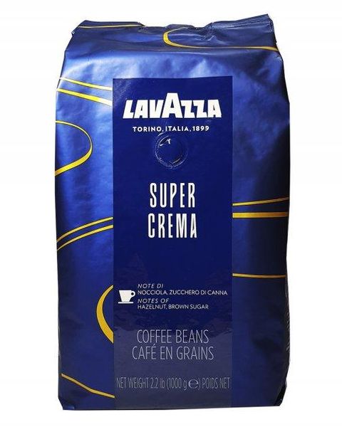 Ящик кофе в зернах Lavazza Super Crema, 1 кг (в ящике 6 шт) 0200230 фото