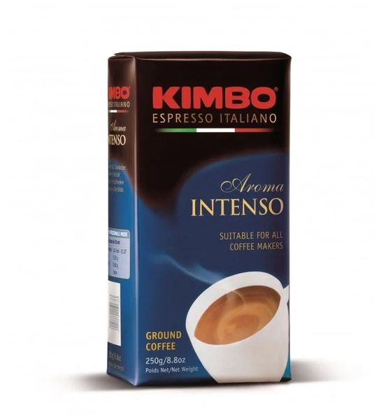 Ящик кави мелена Kimbo Aroma Intenso, 250 гр. (у ящику 20 шт) 0200354 фото