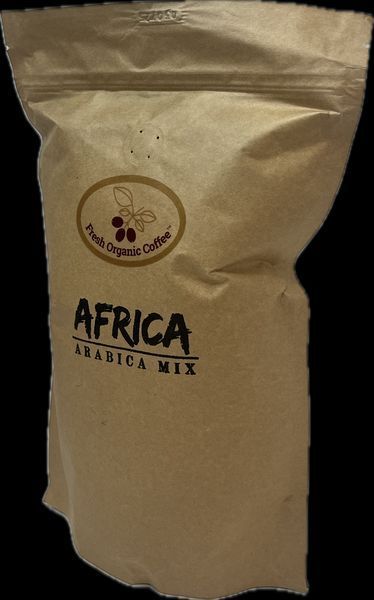 Fresh Organic Coffee Africa Arabica Mix 1 кг &ndash; свіжообсмажена кава 100% арабіка (у зернах) 63-0022 фото