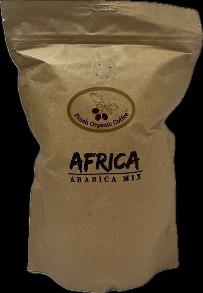Fresh Organic Coffee Africa Arabica Mix 1 кг &ndash; свіжообсмажена кава 100% арабіка (у зернах) 63-0022 фото