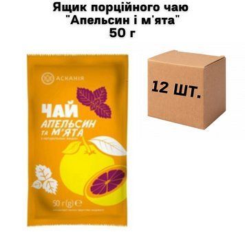Ящик порционного чая "Апельсин и мята." 50 г ( в ящике 12 шт) 02-0685 фото