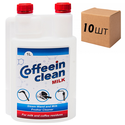 Скринька засобу Coffeein clean MILK (рідина) для очищення молочної системи 1л.(у ящику 10шт.) 10105 фото