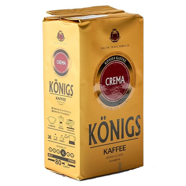 Ящик молотого кофе Konigs Crema 500 г (в ящике 12 шт) 0200390 фото