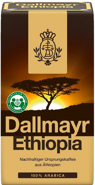 Ящик кави мелена Dallmayr Ethiopia 500 гр (в ящику 12шт) 0200090 фото