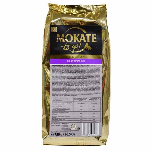 Ящик сухі вершки Mokate Topping Premium, 750 г. (в ящику 10 шт.) 11014 фото