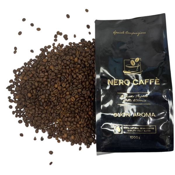 Ящик кофе в зернах NERO CAFFE Buon Aroma 1 кг ( в ящике 10 шт) 49-0021 фото