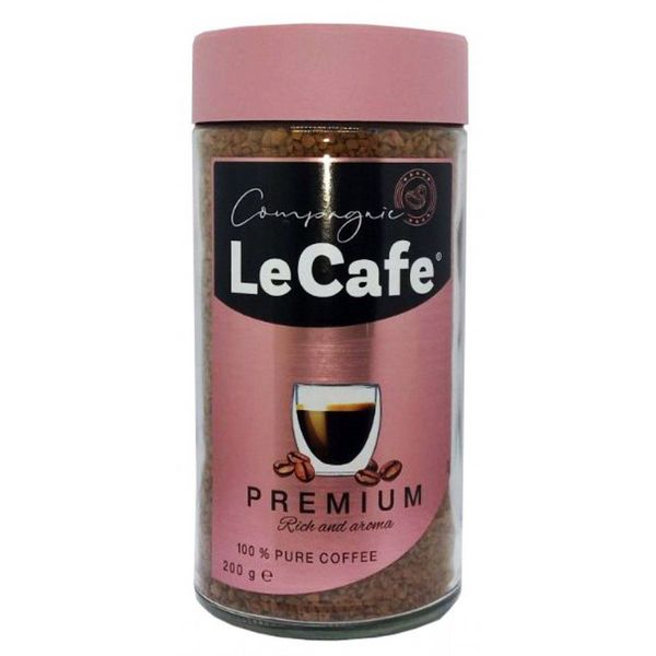 Ящик розчинної кави Le Cafe Premium 200 г (у ящику 6 шт.) 0200511 фото