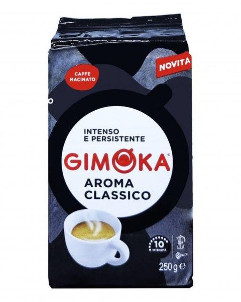 Ящик кофе молотый Gimoka Aroma Classico 250гр (в ящике 20 шт) 0200304 фото