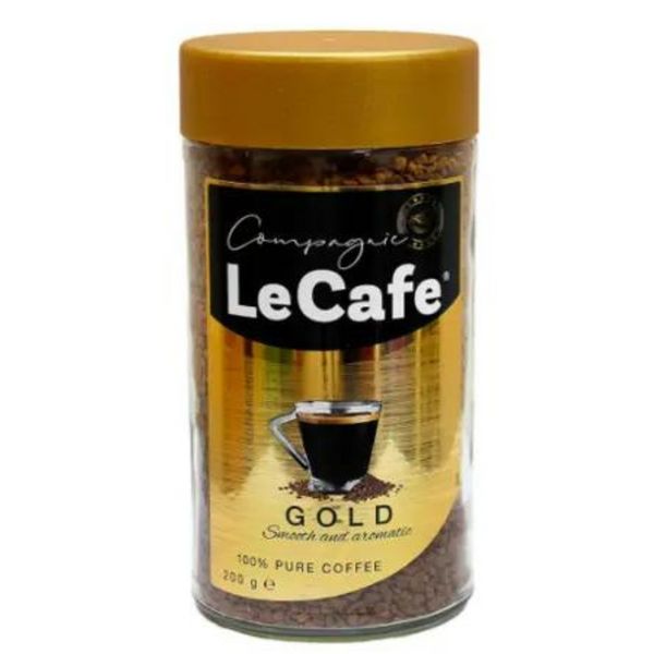 Ящик розчинної кави Le Cafe Gold 200 г (у ящику 6 шт.) 0200513 фото