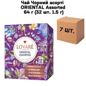 Ящик Чай Чорний асорті ORIENTAL Assorted 64 г (32 шт. 1.5 г) (в ящику 7 шт) 02-0597 фото