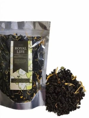 Чай Еліксир королівської молодості &ndash; це ідеальний вибір для тих, хто хоче не тільки насолодитися смаком чаю, але й отримати максимальну користь для здоров&#39;я. Цей чорний цейлонський чай Pekoe з обліпиховими ягодами, липовим ко 0400094 фото