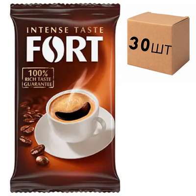 Ящик кави меленої Fort Intense Taste 100 г (у ящику 30 шт) 0200168 фото
