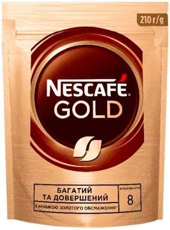 Ящик розчинної кави Nescafe Gold 210 гр. (у ящику 6 шт) 0200064 фото