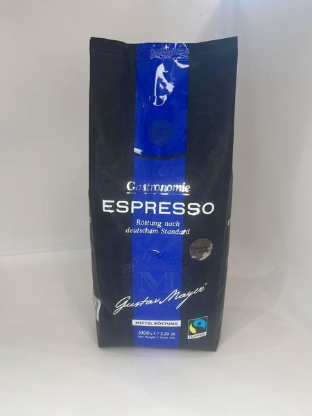 Ящик кофе в зернах Gustav Mayer Espresso 1 кг ( в ящику 10 шт) 49-0037 фото