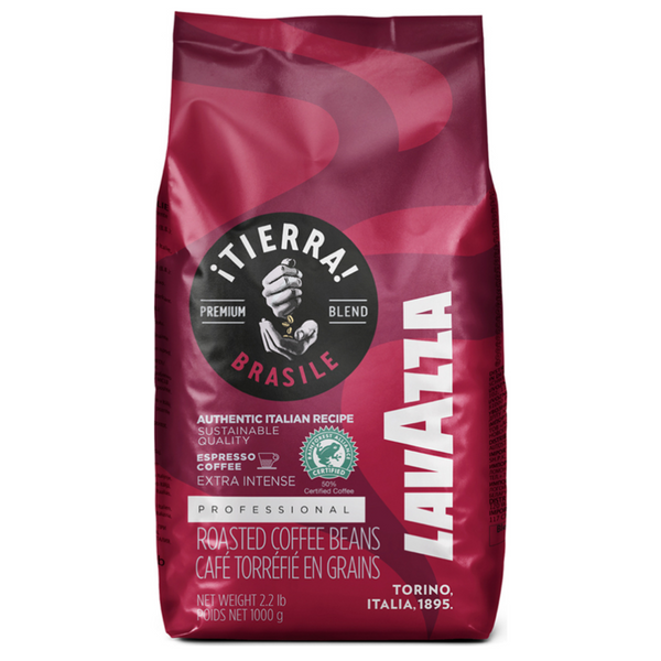 Ящик кофе в зернах Lavazza Tierra Brazil Extra Intense, 1 кг (в ящике 6 шт) 0200240 фото