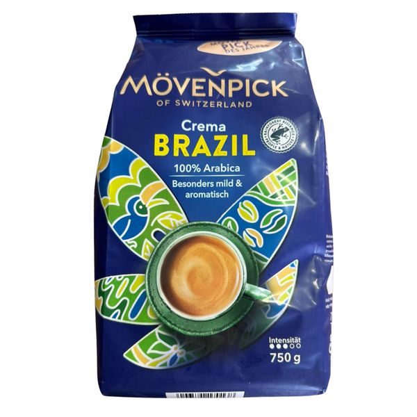 Ящик кофе в зернах Mövenpick Crema Brazil 750 г (в ящике 4 шт) 0200516 фото