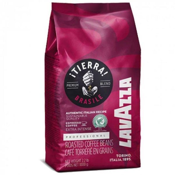 Ящик кофе в зернах Lavazza Tierra Brazil Extra Intense, 1 кг (в ящике 6 шт) 0200240 фото