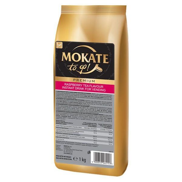 Ящик Чайного напою Mokate Premium, малина, 1 кг (в ящику 8 шт) 11021 фото